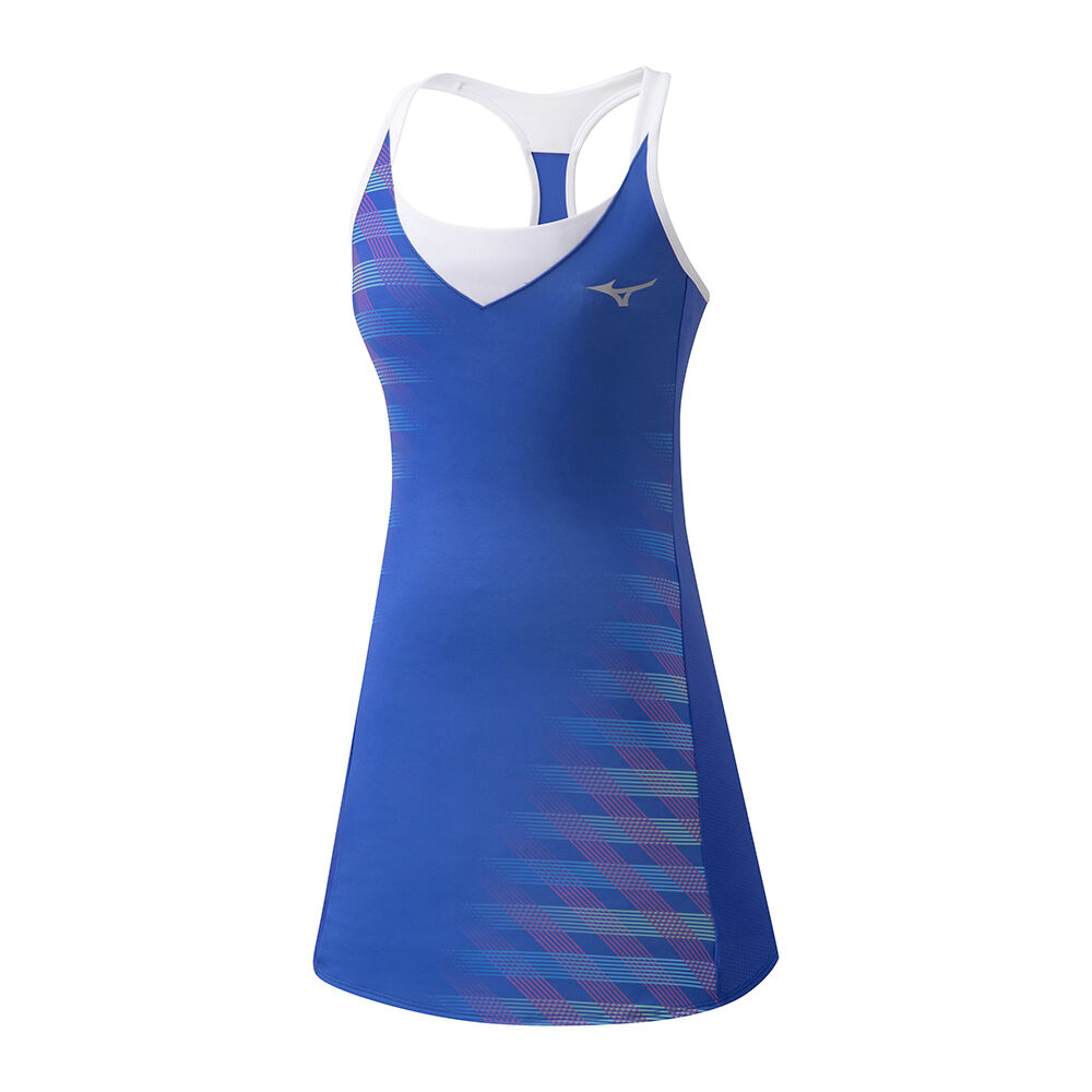 Vestito Mizuno Tennis Printed Donna - Blu - 51269-CAEY